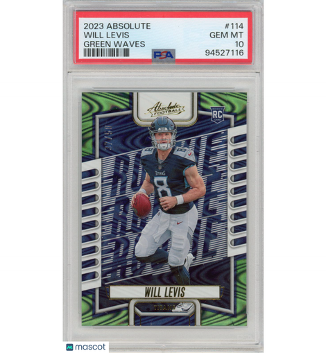 2023 Panini Absolute Will Levis #114 Green Waves #'d /50 PSA 10 Titans!