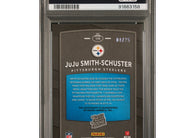 2017 Panini Donruss Optic JuJu Smith-Schuster #176 Black Rookie Autograph numbered /25 PSA 9 graded football card available at MP Sports Cards.