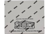 2023 Panini Select Football Cello Box featuring C.J. Stroud, Puka Nacua, 2023 NFL rookies, Select Prizm parallels and collectible football cards.