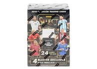 2025-26 Panini Select Road to the World Cup Soccer Blaster Box featuring international soccer stars, national team players, Select Prizm parallels and collectible soccer cards.