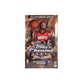 2025-26 Topps Chrome Cactus Jack Basketball Hobby Box factory-sealed featuring Hobby-exclusive Chrome Refractors, autograph cards, Superfractors, and premium basketball trading cards available at MP Sports Cards in Carver, Massachusetts.