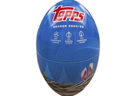 2025-26 Topps UEFA Champions League Soccer Tin factory sealed featuring Europe's top football clubs, exclusive inserts, colorful parallels, and a collectible reusable storage tin available at MP Sports Cards in Carver, Massachusetts.