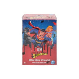 2025 Upper Deck Fleer Ultra Superman Blaster Box factory sealed featuring Superman, Supergirl, Lex Luthor, DC Universe characters, premium inserts, and collectible trading cards available at MP Sports Cards in Carver, Massachusetts.