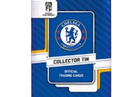 2026-27 Topps Chelsea FC Collector Tin with 35 soccer cards, two numbered parallels, Gold Vault cards and autograph card chases.