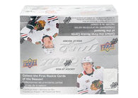 2026-27 Upper Deck MVP Hockey Retail Box featuring NHL rookie cards, superstars, colorful parallels, short prints, and Upper Deck MVP hockey inserts.