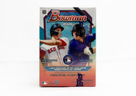 2026 Bowman Baseball Value Box factory-sealed featuring exclusive Green Parallel cards, 1st Bowman Chrome Prospect cards, autograph cards, and premium MLB trading cards available at MP Sports Cards in Carver, Massachusetts.