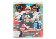 2026 Bowman Football Mega Box with 1st Bowman college prospects, NFL rookies, exclusive Mega parallels, Mojo Refractors and autograph chases.