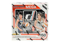 2026 Panini Donruss WNBA women’s basketball Mega Box with 150 cards, exclusive Shimmer parallels, rookie cards, autographs and Downtown inserts.