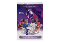 2026 Topps Chrome Premier League Soccer Value Box factory sealed featuring Chrome refractors, Premier League stars, rookie cards, autographs, and Value Box exclusive parallels available at MP Sports Cards in Carver, Massachusetts.