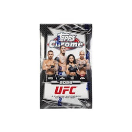 2026 Topps Chrome UFC Hobby Box factory sealed UFC trading card box from MP Sports Cards in Carver MA.
