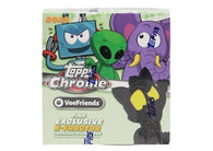 2026 Topps Chrome VeeFriends Mega Box factory-sealed featuring Mega Box exclusive Chrome Refractors, rare parallels, bounty cards, and VeeFriends trading cards available at MP Sports Cards in Carver, Massachusetts.