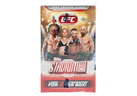 2026 Topps Stadium Club UFC Hobby Box featuring UFC fighters, full-bleed photography, autograph cards, colorful parallels, inserts and short-print trading cards.