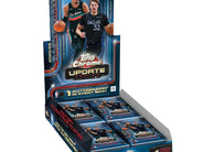 2025-26 Topps Chrome Update Basketball Hobby Box featuring basketball trading cards, Hobby-exclusive Refractor parallels, rookie cards, autograph cards, inserts, and premium Chrome collectibles.