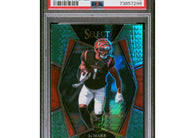 2021 Panini Select Ja'Marr Chase #147 Premier Level Dragon Scale Prizm rookie numbered to 89 and professionally graded PSA 10 GEM MINT.