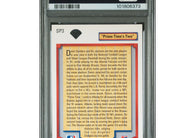 1992 Upper Deck Deion Sanders Prime Time’s Two #SP3 Atlanta Braves and Falcons two-sport card professionally graded PSA 9 MINT.