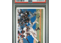 1992 Upper Deck Deion Sanders Prime Time’s Two #SP3 Atlanta Braves and Falcons two-sport card professionally graded PSA 9 MINT.