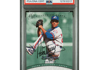 1997 Donruss Signature Series Pedro Martinez Millennium Marks certified autograph baseball card authenticated PSA Authentic.