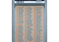 1956 Topps Checklist 1/3 vintage baseball card professionally graded PSA 5 EX.