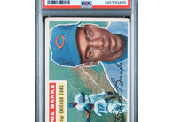 1956 Topps Ernie Banks #15 Gray Back Chicago Cubs vintage baseball card professionally graded PSA 1 PR.