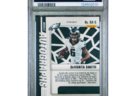 2021 Panini Mosaic DeVonta Smith Rookie Autographs Mosaic #RA-5 Philadelphia Eagles rookie autograph football card graded PSA 9 MINT.