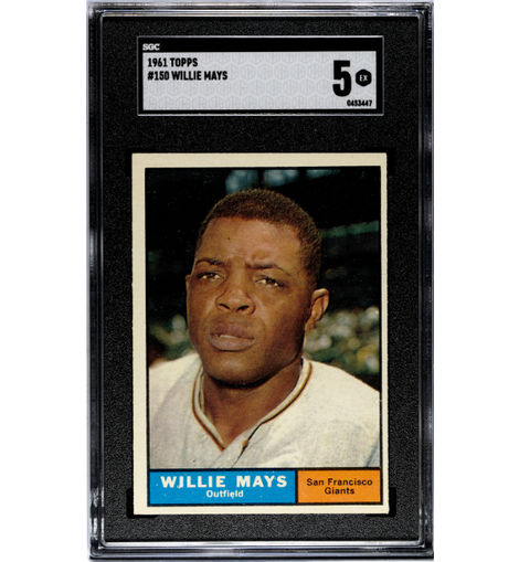 1961 Topps Willie Mays SGC 5 EX Giants HOF