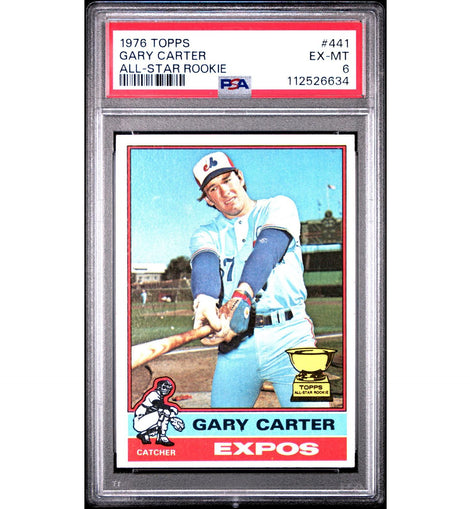 1976 Topps #441 Gary Carter All-Star Rookie PSA 6
