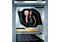 2024 Panini Prizm WNBA Angel Reese #147 Ice Prizm Chicago Sky rookie basketball card professionally graded PSA 9 MINT.
