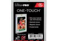 Ultra PRO ONE-TOUCH Magnetic Card Holder 130pt for protecting thick sports cards, memorabilia cards, patch cards, relic cards, autograph cards, and premium trading cards with UV-blocking protection.