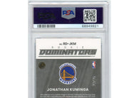 2021 Donruss Optic Rookie Dominators Auto Jonathan Kuminga #'d 23/25 PSA 10