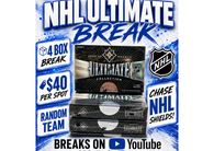 Live Box Opening Friday 8/7/26 | (4) 2025-26 Upper Deck Ultimate Hockey Hobby Boxes | Random Team