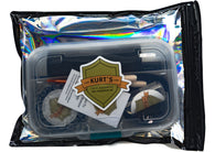 Kurt's Card Care Trading Card Cleaning Kit for safely removing fingerprints, dust, and surface smudges from sports cards, Pokémon cards, and standard trading cards before grading or storage.