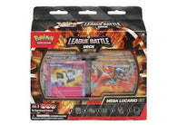 Pokémon Mega Lucario ex League Battle Deck factory-sealed featuring a ready-to-play 60-card deck, premium accessories, and Pokémon TCG Live code card available at MP Sports Cards in Carver, Massachusetts.