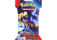 Pokemon Scarlet & Violet Destined Rivals Sleeved Booster Pack featuring Team Rocket, Trainer's Pokemon, Pokemon ex and collectible Pokemon TCG cards.