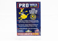 Pro-Mold Third Generation 75pt Magnetic Card Holder with protective sleeve for 75pt patch cards, memorabilia cards, relic cards, thick autograph cards, and premium sports trading cards.