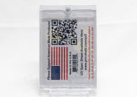 Pro-Mold 230pt One-Touch Magnetic Card Holder with protective sleeve for thick memorabilia cards, patch cards, relic cards, autograph cards, sports cards, and premium trading cards.