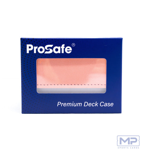 Pro Safe Premium Deck Case Pink for storing and protecting Pokemon, Magic, One Piece, Disney Lorcana and other trading card game decks.