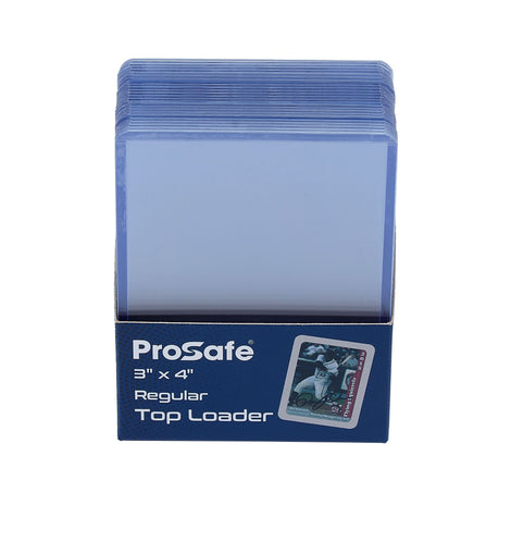 Pro Safe Regular Top Loader 25 Count for standard 35pt trading cards including sports cards, Pokémon, and other trading card games available at MP Sports Cards.