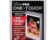 Ultra PRO ONE-TOUCH Magnetic Card Holder 130pt for protecting thick sports cards, memorabilia cards, patch cards, relic cards, autograph cards, and premium trading cards with UV-blocking protection.