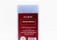 Protect oversized and tall-format trading cards with Pro Safe Tall Card Sleeves 100 Count. Archival-safe sleeves for specialty collectibles from MP Sports Cards in Carver, MA.