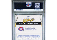 2022 Upper Deck MVP Juraj Slafkovsky NHL Draft #1 Pick #DP1 EX-Gold PSA 10!