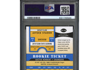 2020 Contenders Justin Herbert #JHE 2000 Rookie Ticket Auto PSA 9 Chargers!