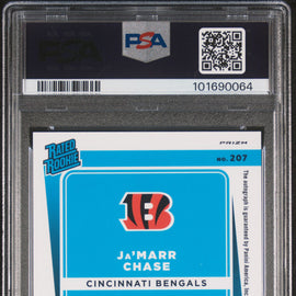 2021 Donruss Optic Ja'marr Chase #207 Autograph-Purple #'d 20/25 Bengals!