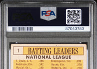 1963 Topps NL Batting Leaders #1 PSA 2.5
