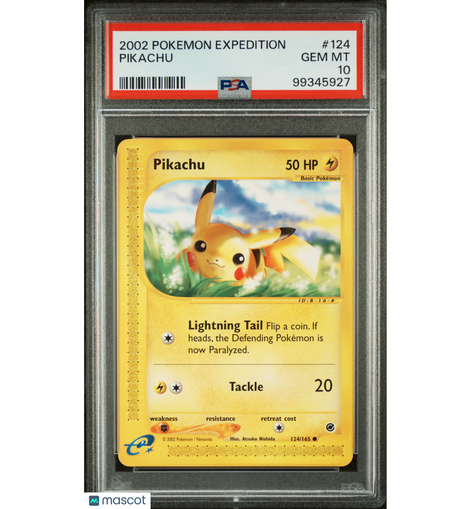 PokéMon TCG Pikachu #124 PSA 10