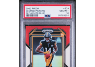 2022 Panini Prizm George Pickens #329 Red/White/Blue PSA 10 Steelers!