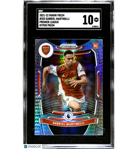 2021 Panini Prizm Premier League Gabriel Martinelli #203 Hyper SGC 6188516
