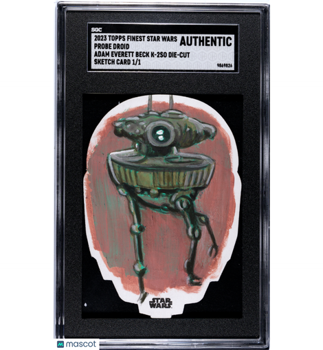 2023 Finest Star Wars Probe Droid SGC A Adam Everett Beck K-2SO Die-Cut 1/1