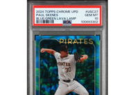 2024 Topps Chrome Update Paul Skenes #USC27 Blue Green Lava Lamp /125 PSA 10!