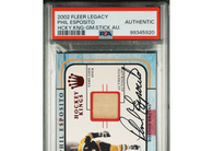 2002 Fleer Legacy Phil Esposito Hcky Kng  Game Used Stick Auto /100 PSA Auth!