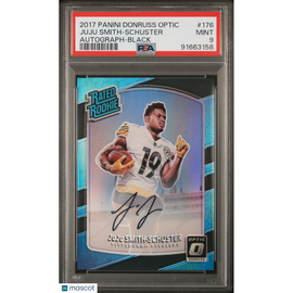 2017 Panini Donruss Optic Juju Smith-Schuster #176 Autograph Blac PSA 9!